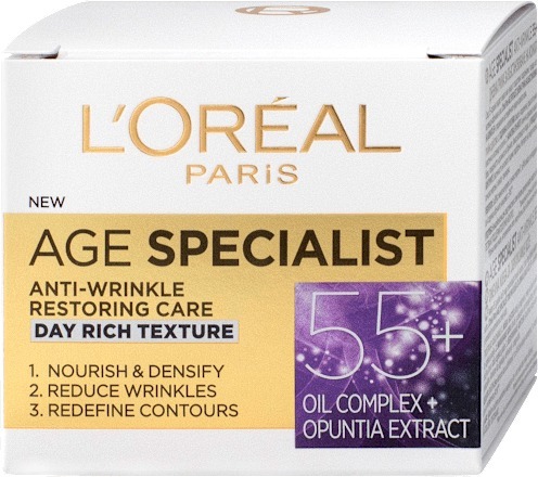 L'Oreal Paris Age Specialist Anti-Wrinkle 55+ Dnevna nega za obnavljanje kože 50 Ml