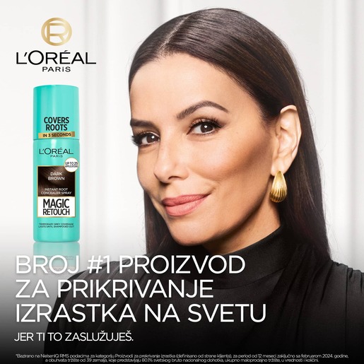 L'Oreal Paris Magic Retouch Sprej za prikrivanje izrastka 6 Mahogany Brown
