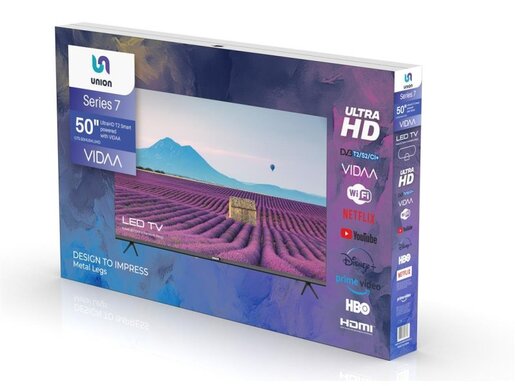 Union TV 50'' UltraHD T2 VIDAA (U70.50HU04.UHD)