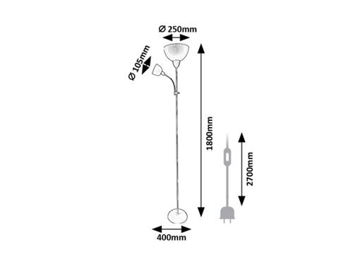 Rabalux Podna lampa Action Pro 74103