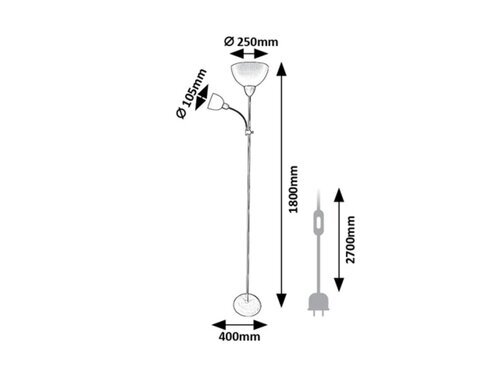 Rabalux Podna lampa Action Pro 74102