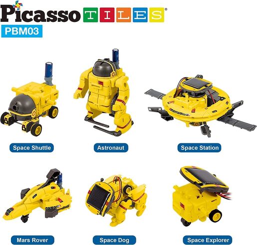 PICASSO TILES SOLARNI UFO ROBOT SET 6 U 1