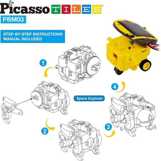 PICASSO TILES SOLARNI UFO ROBOT SET 6 U 1