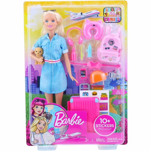 BARBIE TRAVEL LUTKA U SETU