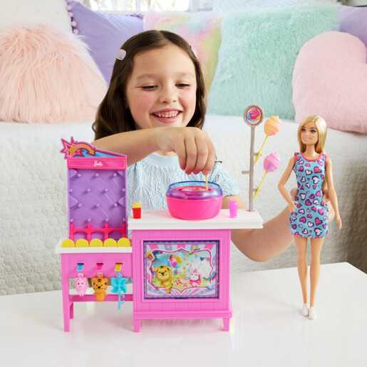 BARBIE ŠEĆERNA VUNA SET SA LUTKOM