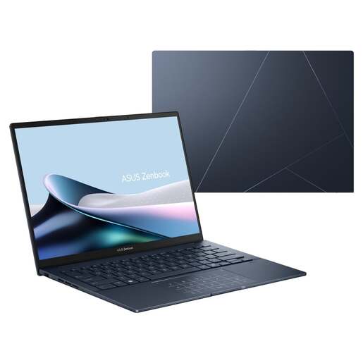 Laptop ASUS Zenbook 14 UX3405CA-ST1350, 14 3K OLED, Intel Core Ultra 5 225H, 16GB RAM, 512GB SSD, DOS