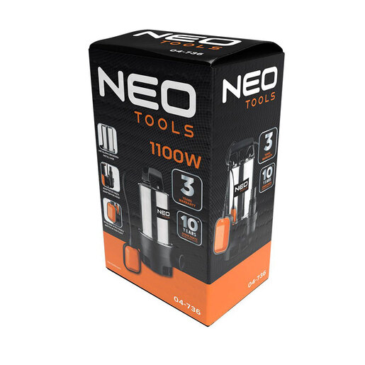 Potapajuća pumpa za prljavu vodu 900 W - NEO TOOLS 04-735
