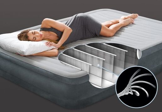 INTEX KREVET QUEEN COMFORT-PLUSH AIRBED WITH FIBER-TECH RP 67770ND