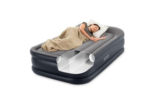 INTEX KREVET TWIN DELUXE PILLOW REST AIRBED W/ FIBER-TECH RP 64132ND