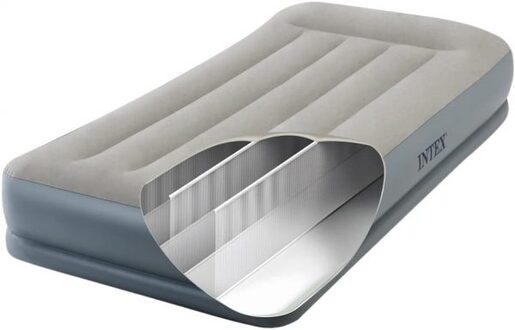INTEX KREVET TWIN PILLOW REST MID-RISE AIRBED W/ FIBER-TECH RP 64116ND