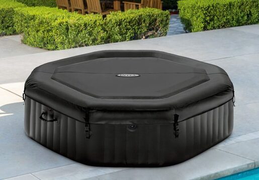 INTEX 4-PERSON ONYX BLACK OCTAGON COMBO SPA SET 28458