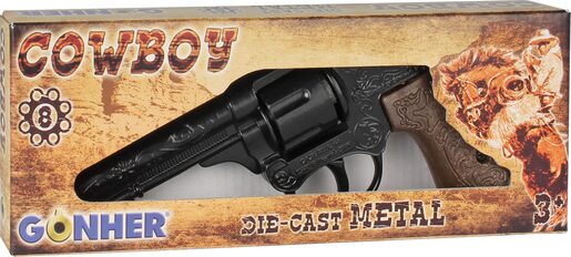 GONHER igračka za decu revolver crni 8 GN08062