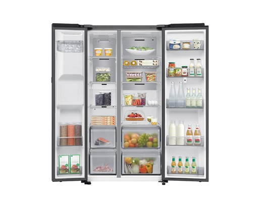 Samsung kombinovani frižider Side by Side RS90F66BEFEO, No Frost, 614 l, Visina 178 cm, crna