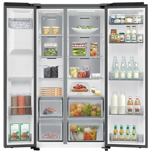 Samsung frižider SBS RS70F64KETEO, Total No Frost, 640 l, Visina 178 cm, srebrna