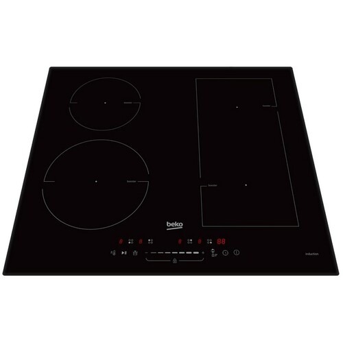 Beko indukciona ugradna ploča HII 64500 FTO, Staklokeramika, 4 zone kuvanja, 9 nivoa snage, crna
