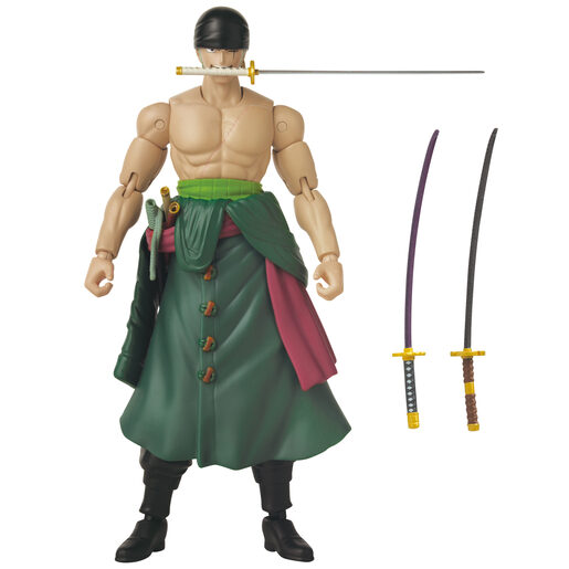 BANDAI One Piece Roronoa Zoro Three Sword figura OP70528