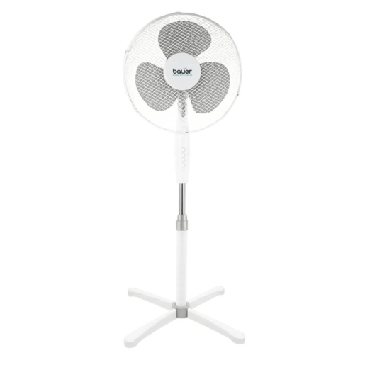 Bauer stubni ventilator SF-202 Tifone, 3 brzine rada, Horizontalna oscilacija, Podesiva visina, Beli