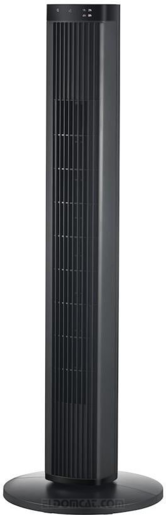 MIDEA Stubni ventilator MFZ382R0DK, 4 brzine, Oscilacija vazduha, Moderan toranj dizajn, Crni