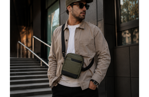 Pepe jeans dorking muška torba na rame - khaki 74.652.42