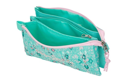 Pepe jeans sun prazna pernica sa 3 pregrade - tirkizna 61.143.41
