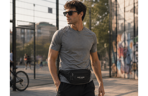 Pepe jeans durham muška torba oko struka - crna 72.974.41