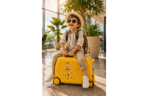 Roll road happy pets dečiji kofer na točkićima - žuta 49.910.45