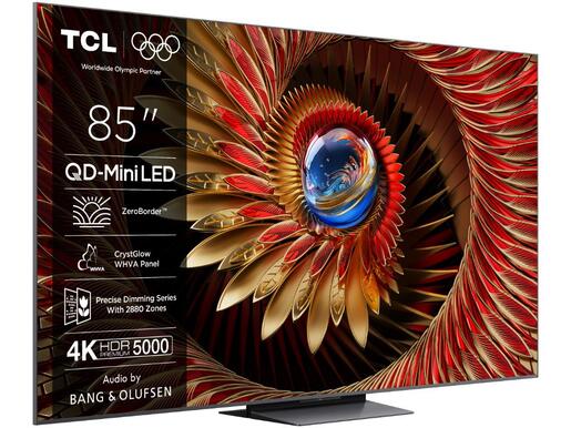 TCL QLED-Mini LED TV 85"85C8K, 4K UHD, 144Hz, Google TV