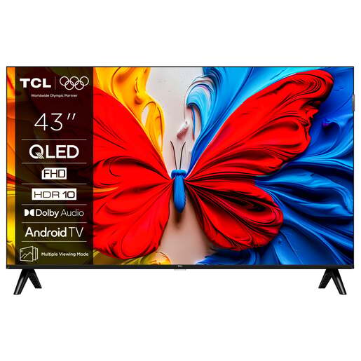 TCL QLED TV 43" 43S5K, Full HD, 60Hz, Android TV
