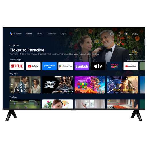TCL QLED TV 43" 43S5K, Full HD, 60Hz, Android TV