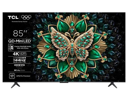 TCL QLED-Mini LED TV 85" 85C6K, 4K UHD, 144Hz, Google TV