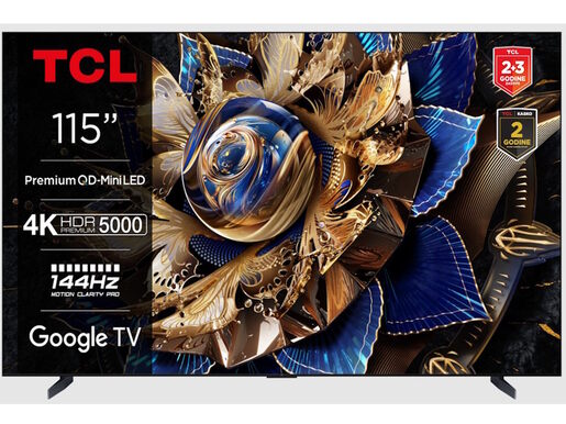 TCL Max QD Mini-LED TV 115", 4K Ultra HD, 144Hz, Google TV