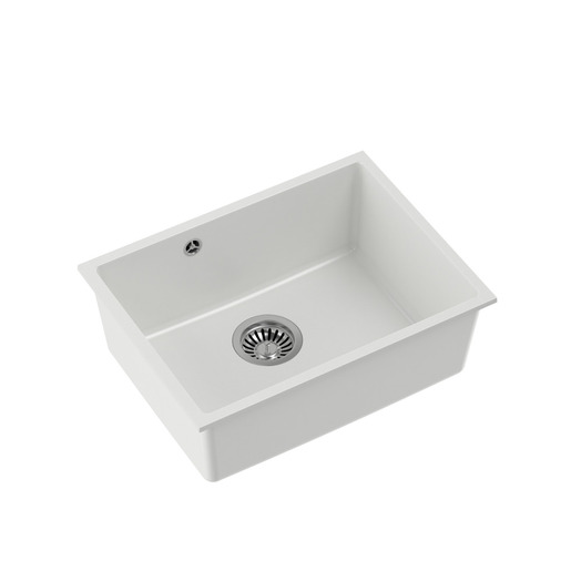 Quadron ALEC 50 GraniteQ,podgr Sudopera 1 posuda- snow white/steel HQA5340BIK