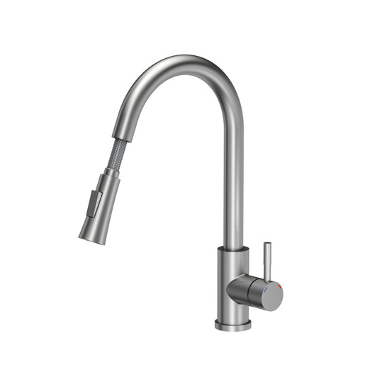 Quadron JULIA  slavina, Čelična s izlivom na izvlačenje, boja steel, 3673500L