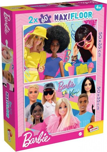 Barbie Slagalice puzzle Maxi 2x60cm Lisciani 58923