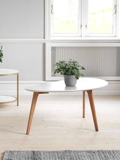 Stočić VELORA 60x120 bela/natur hrast
