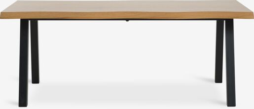 Stočić VELORA 70x120 natur hrast boja/crna
