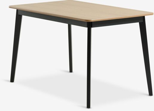 Trpezarijski sto VELORA 80x130 natur hrast/crna