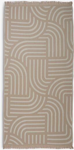 Peškir za plažu VELORA jacquard 80x160cm boja peska