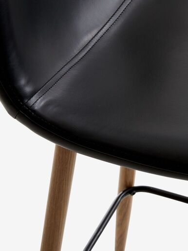 VELORA Barska stolica crna/n.oak