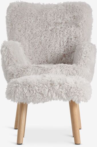 VELORA Fotelja w/footstool prljavo bela