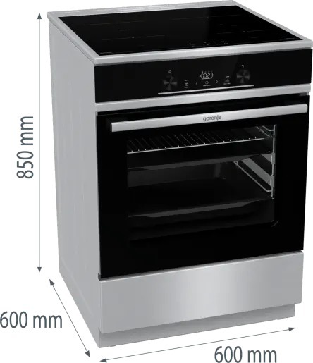 Gorenje električni šporet GEITS6E71PBG