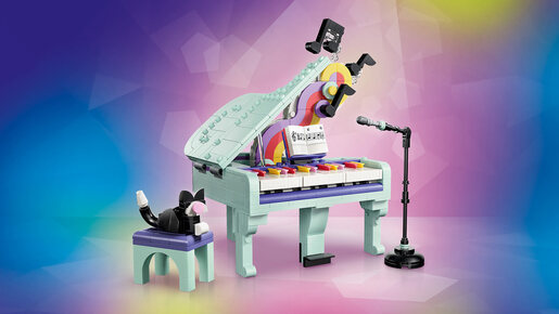 LEGO Muzički dekor – klavir sa mačkom 31392