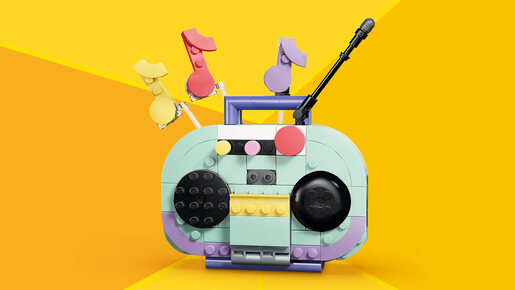 LEGO Muzički dekor – klavir sa mačkom 31392