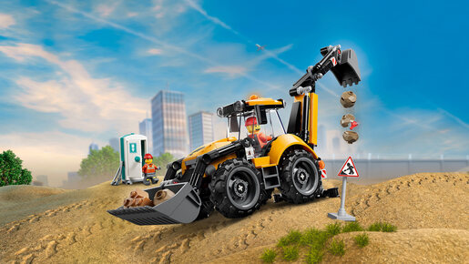 LEGO Žuti bager-utovarivač 60480