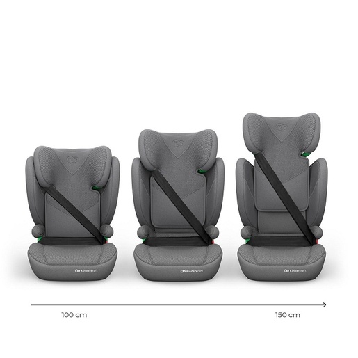 KINDERKRAFT AUTO SEDIŠTE JUNIOR FIX 2 PLUS I-Size 100-150cm GREY KCJUFI20GRYPL0N