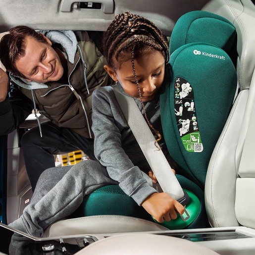 KINDERKRAFT AUTO SEDIŠTE JUNIOR FIX 2 PLUS I-Size 100-150cm GREEN KCJUFI20GREPL0N