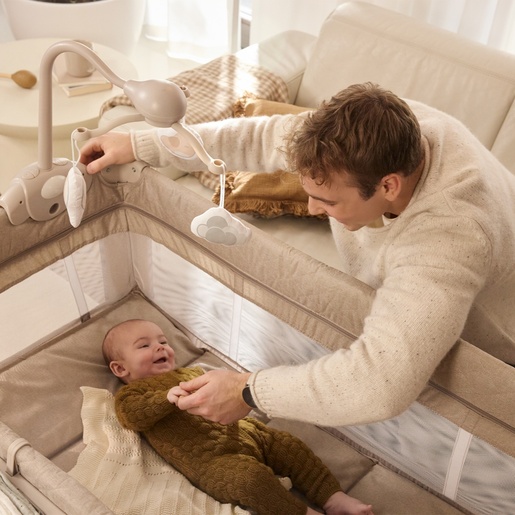KINDERKRAFT PRENOSIVI KREVETAC 2U1 LEODY UP BEIGE SA DODACIMA KCLEODUPBEG00AC