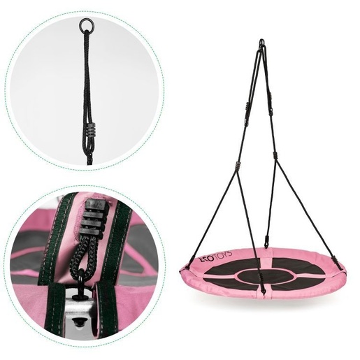 ECO TOYS Baštenska ljuljaška 100 cm, roze - BOC100 PINK