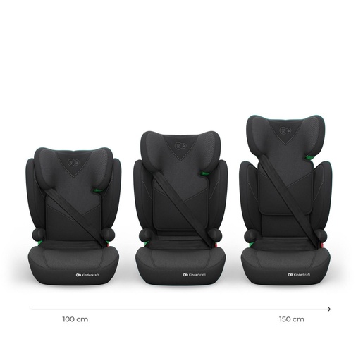 KINDERKRAFT AUTO SEDIŠTE JUNIOR FIX 2 PLUS I-Size 100-150cm BLACK KCJUFI20BLKPL0N