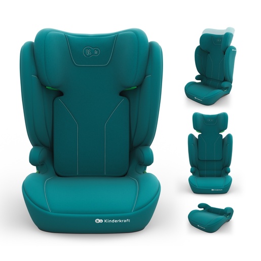 KINDERKRAFT AUTOSEDISTE I-SPARK 2 PLUS I SIZE GREEN KCISPA02GREPL00